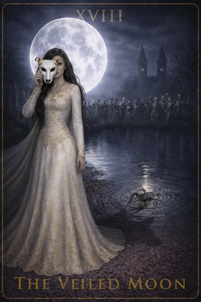Tarotkortet The Veiled Moon